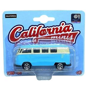 Volkswagen-Kombi-1-64-Azul-e-Bege-Minis-California-Welly-52020B